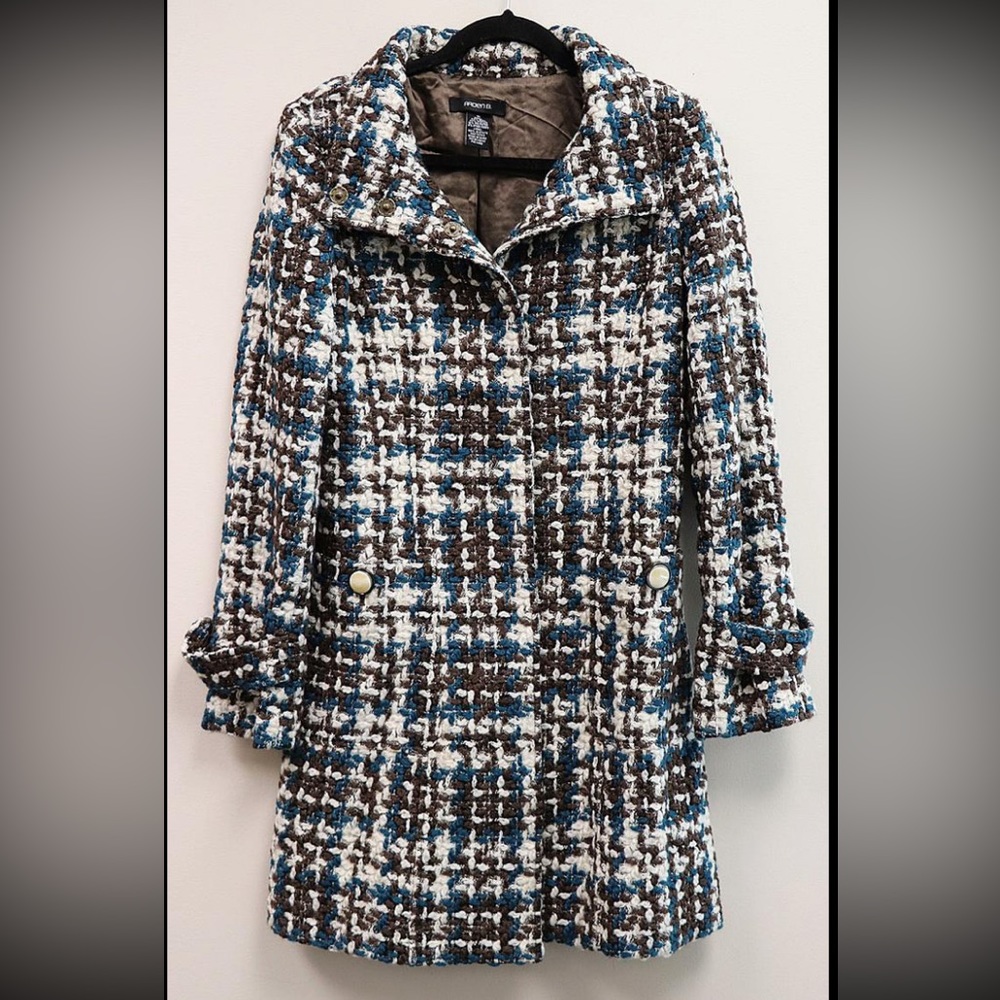 Arden B‎ wool blend button down pea coat
